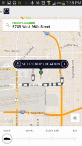 UberX Pin Just Outside LAX Airport