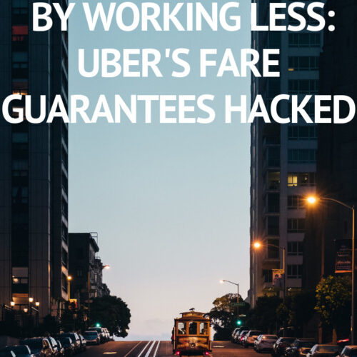 Earn More By Working Less: Uber's Fare Guarantees Hacked. We've known about this though and other requirements like 90% acceptance rate, online 50 out of 60 minutes and a minimum of 1 trip per hour.  But it turns out there is a lot Uber hasn't told us about how these guarantees work too. #earnmoremoney #earnmore