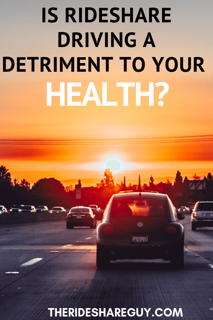 Is Rideshare Driving A Detriment To Your Health? It is easy to gain weight being a Rideshare driver. Here are some strategies and tools to become healthier. #health #rideshare #ridesharedrivingtips