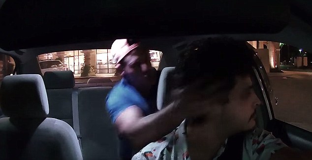 Uber Passenger Beating up His Uber Driver