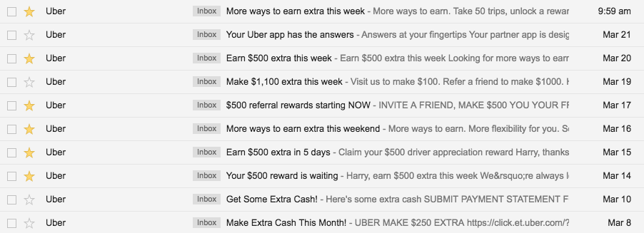 Why Does Uber keep offering me so much money?