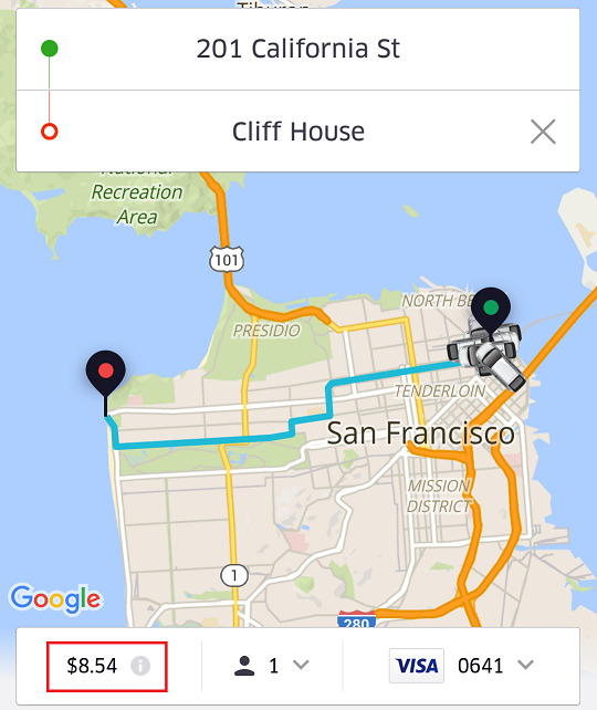 UberPool pay