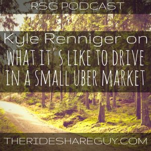 In this episode, we talk to Kyle Renniger of Muncie, Indiana, who talks to us about what it's like to drive in a really small Uber market.
