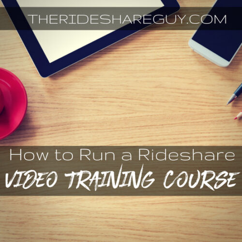 How to run rideshare video training course