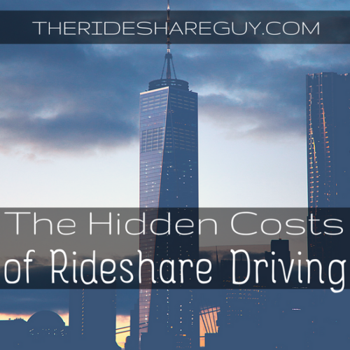 Rideshare driving isn't all about getting in your car, flipping on an app and going. There are hidden costs associated with driving!