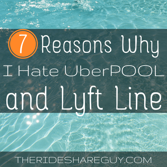 UberPOOL and Lyft Line are the worst, and here's why. Disagree (or agree) with me? Share your thoughts/questions on UberPOOL in the comments!