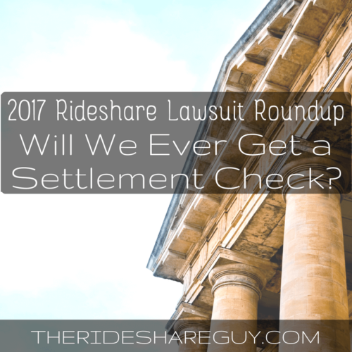 If you've lost track of all the ridesharing lawsuits, you're not alone! Today, Christian Perea summarizes where we are now and when you might see a check -