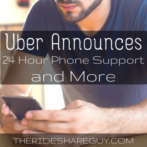 In the spirit of Uber's 180 Days of Change, Uber has made several new announcements, including 24 hour phone support. More here -