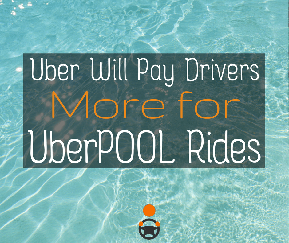 Uber Will Pay Drivers More for UberPOOL Rides