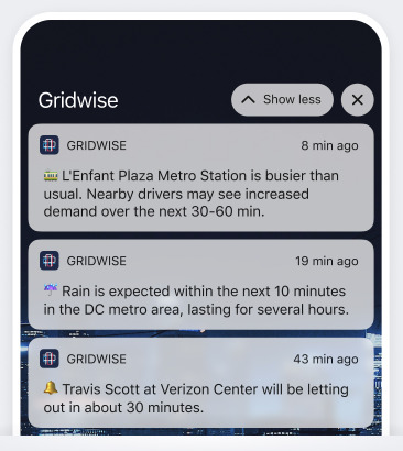 weather alerts from Gridwise