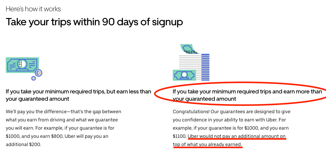 Uber explains how guaranteed earnings work a little better now
