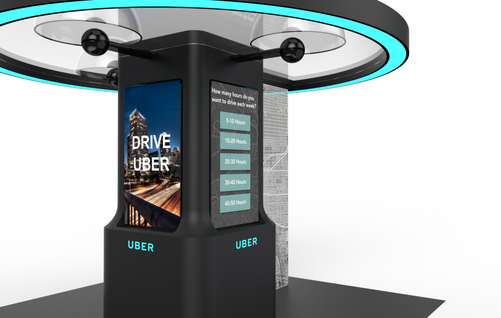 Example of Uber Kiosk