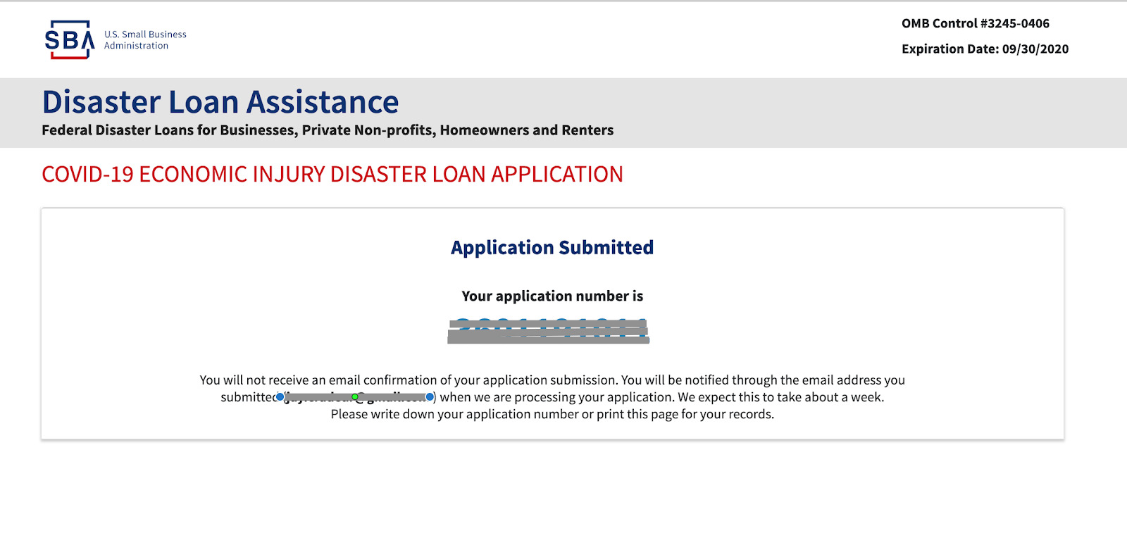 applying for the Economic Injury Disaster Loan program