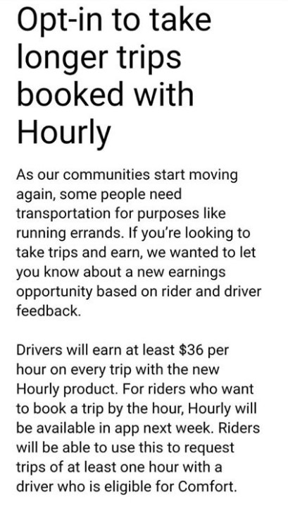 uber hourly program