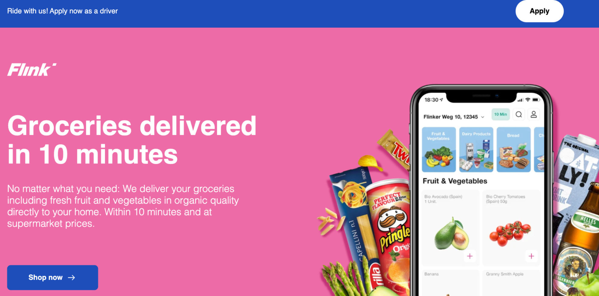 Flink Delivery App Review — Grocery Delivery in 10 Minutes