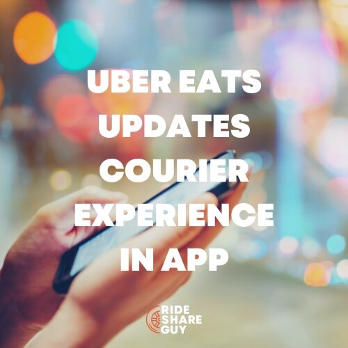 uber eats update courier experience in app