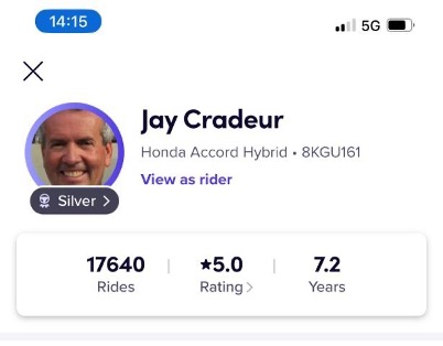 jay's uber driver rating 