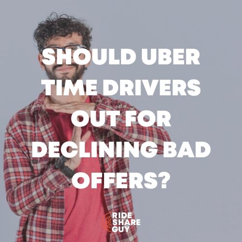uber time drivers out for declining drives