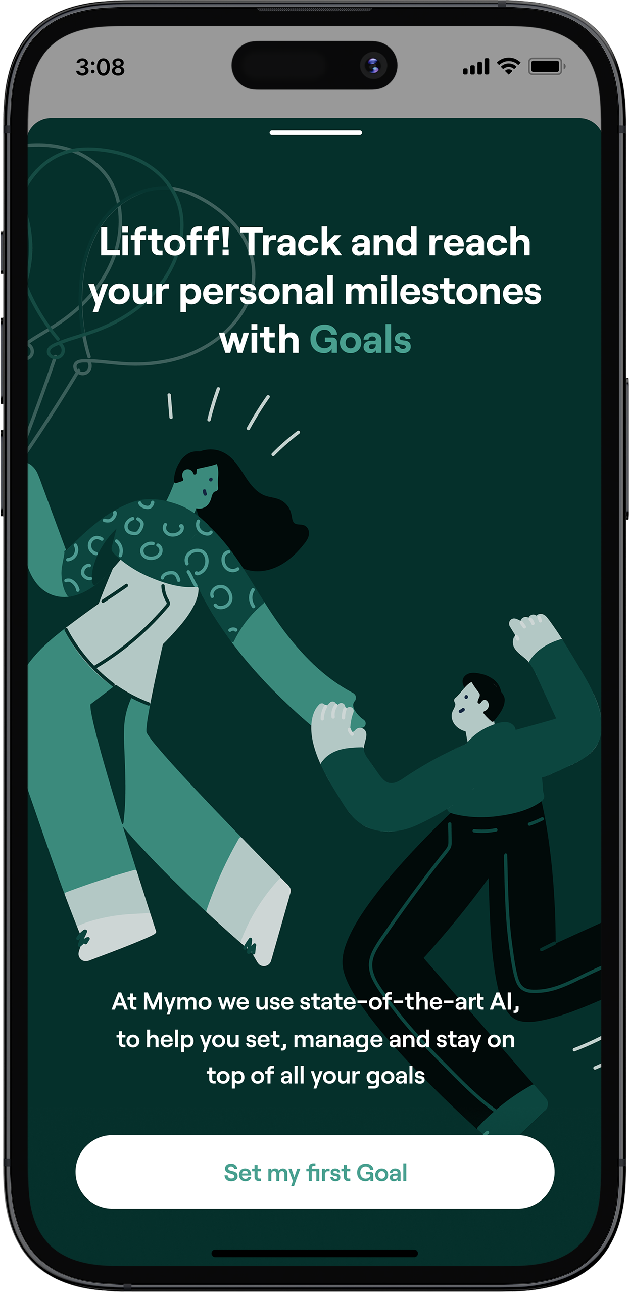 mymo app goals screen