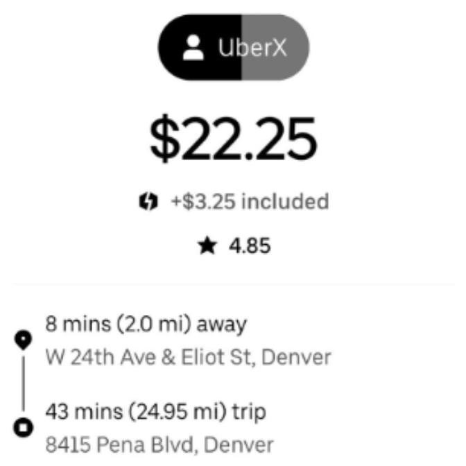 uber x pay screenshot