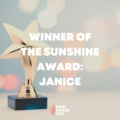 winner of the sunshine award janice