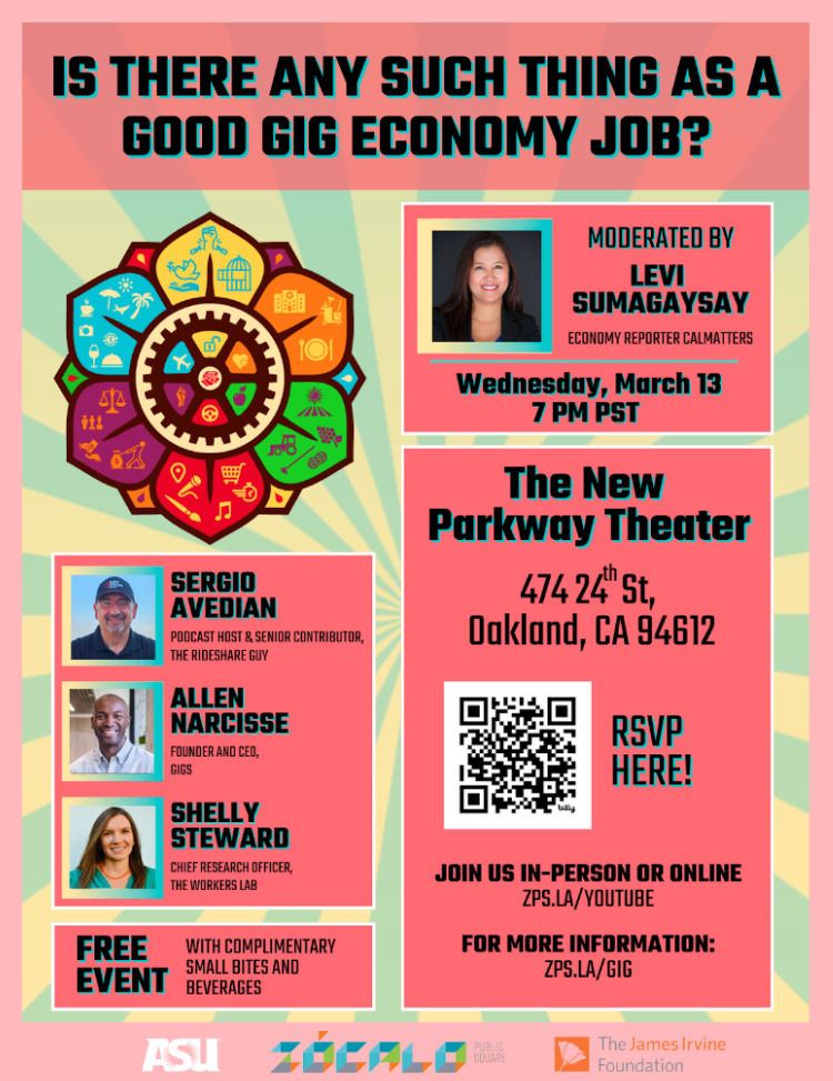 Free Event for Gig Workers in Oakland
