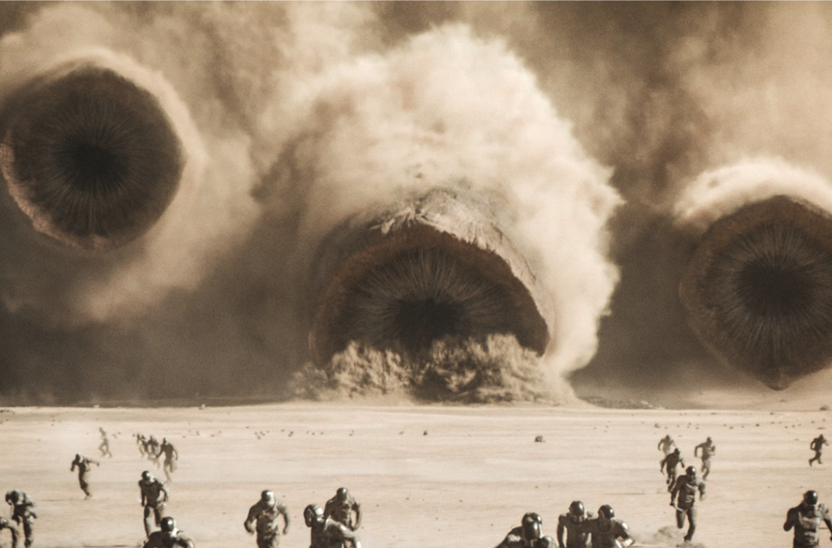 Sandworms from Dune