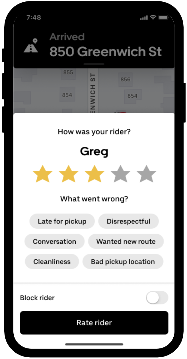 Uber Rider Rating