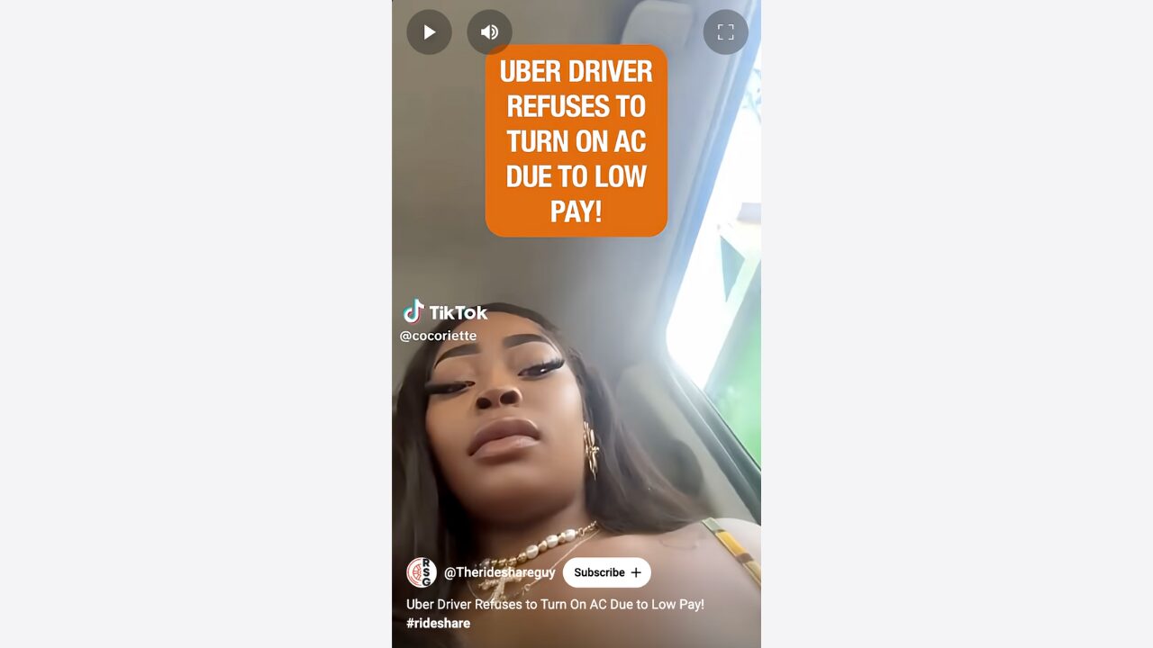 Uber Driver Refuses to Turn On AC