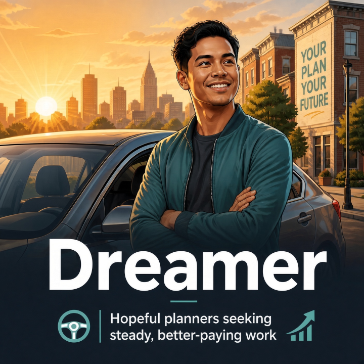 The Dreamer rideshare driver